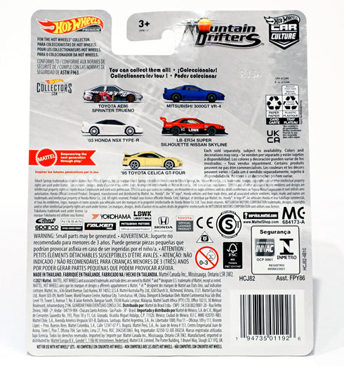 Hot Wheels Mountain Drifters '95 Toyota Celica GT-Four Car Culture Diecast